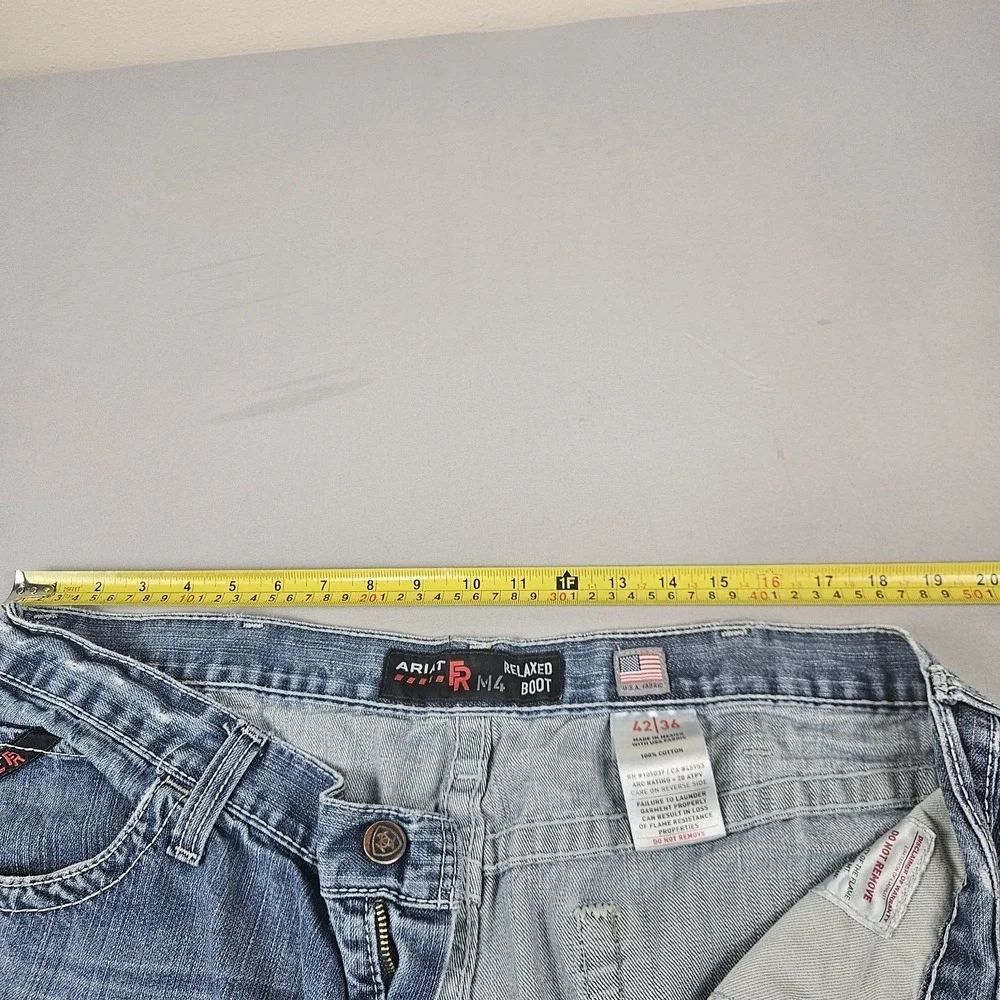 Ariat FR M4 Relaxed Boot Cut Jeans 42x36 Flame Resistant Work‎ Denim USA Fabric